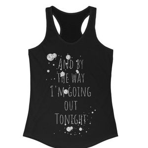 Taylor Swift lyric racerback tank